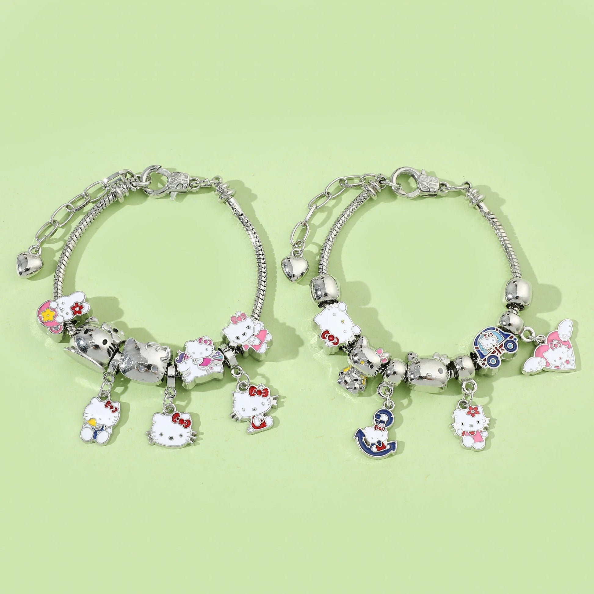 Hello Kitty Adjustable Bracelet Cute Anime Alloy Jewelry Gift - Cake Pops Parties