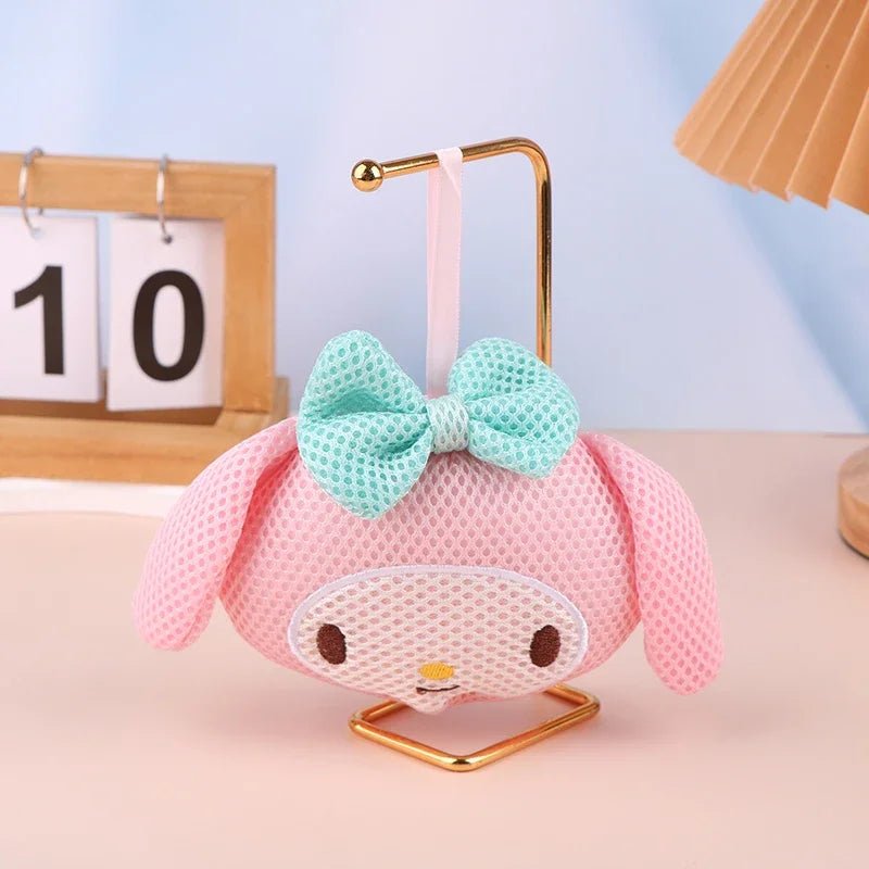 Hello Kitty Bath Brush Sponge Balls Soft Mesh Body Scrubbers - Cake Pops Parties