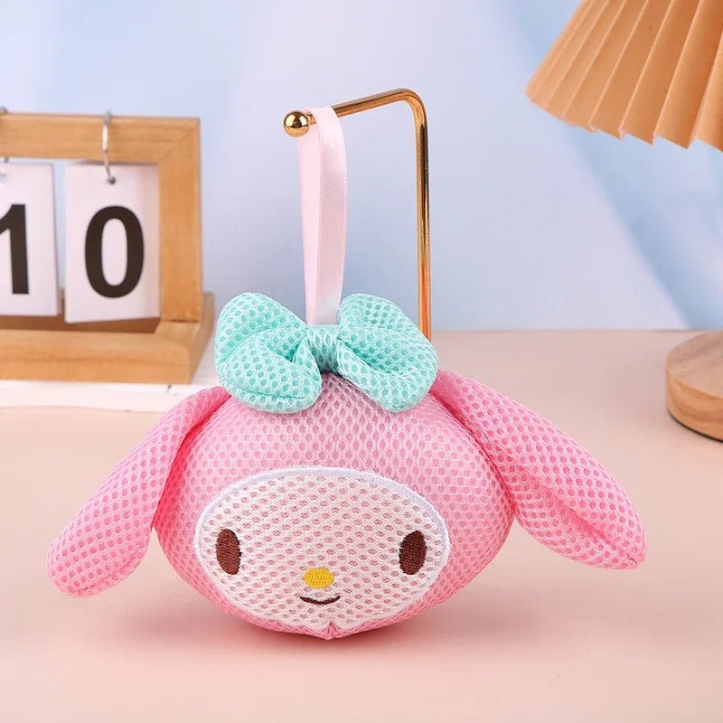 Hello Kitty Bath Brush Sponge Balls Soft Mesh Body Scrubbers - Cake Pops Parties