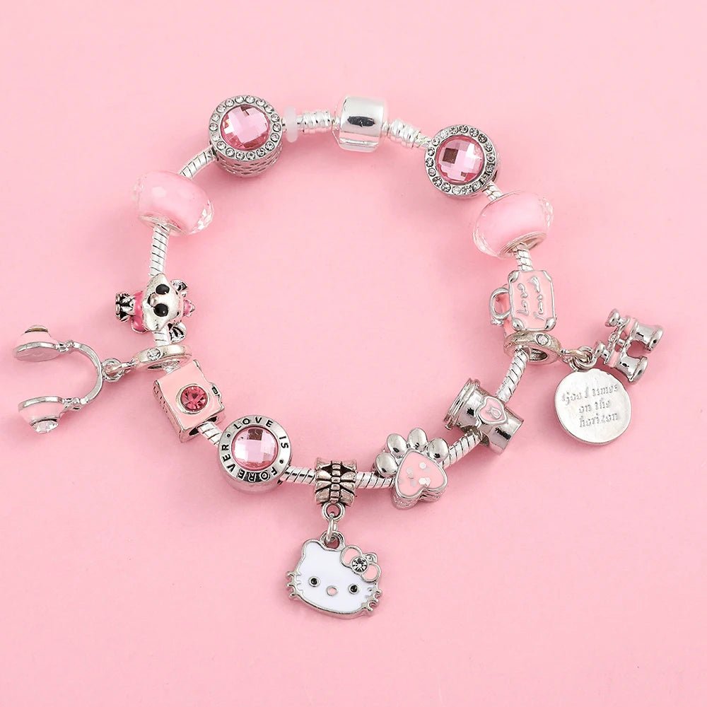 Hello Kitty Bracelet Cute DIY Charm Kids Gift Party Accessory - Cake Pops Parties