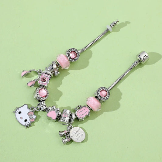 Hello Kitty Bracelet Cute DIY Charm Kids Gift Party Accessory - Cake Pops Parties