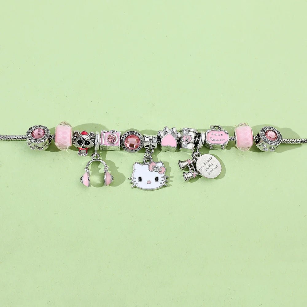 Hello Kitty Bracelet Cute DIY Charm Kids Gift Party Accessory - Cake Pops Parties