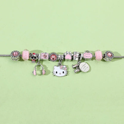 Hello Kitty Bracelet Cute DIY Charm Kids Gift Party Accessory - Cake Pops Parties