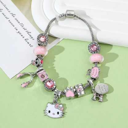 Hello Kitty Bracelet Cute DIY Charm Kids Gift Party Accessory - Cake Pops Parties