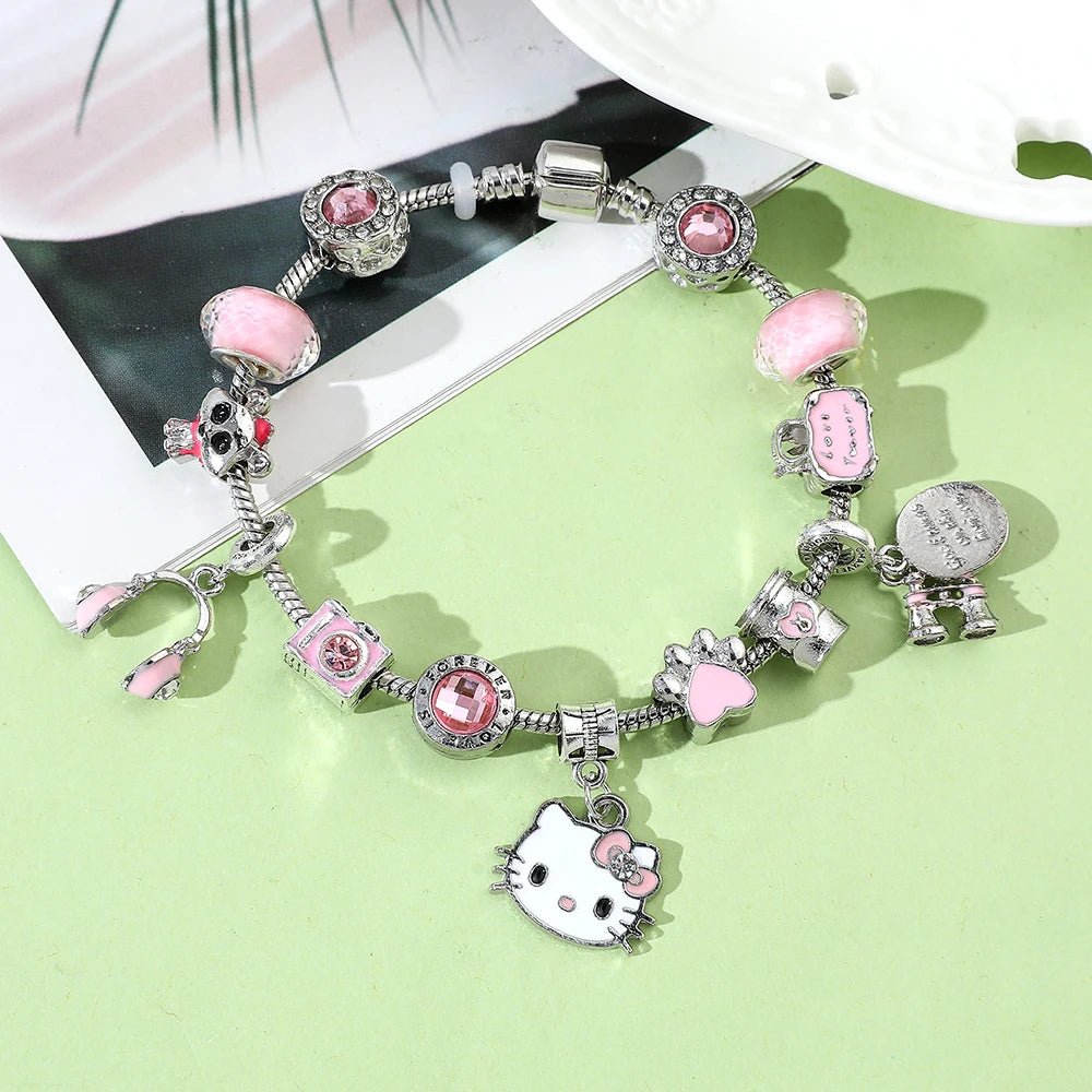 Hello Kitty Bracelet Cute DIY Charm Kids Gift Party Accessory - Cake Pops Parties