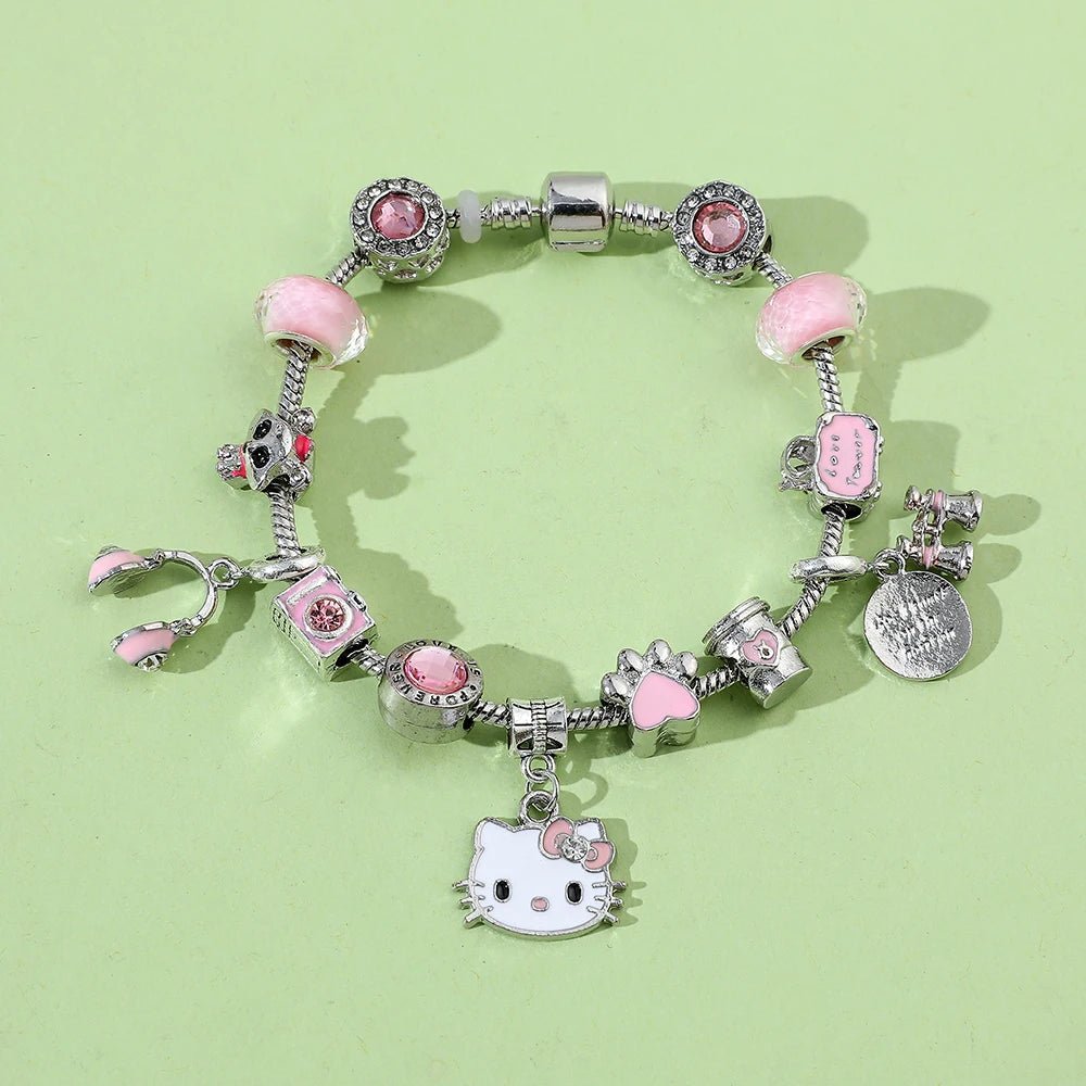 Hello Kitty Bracelet Cute DIY Charm Kids Gift Party Accessory - Cake Pops Parties