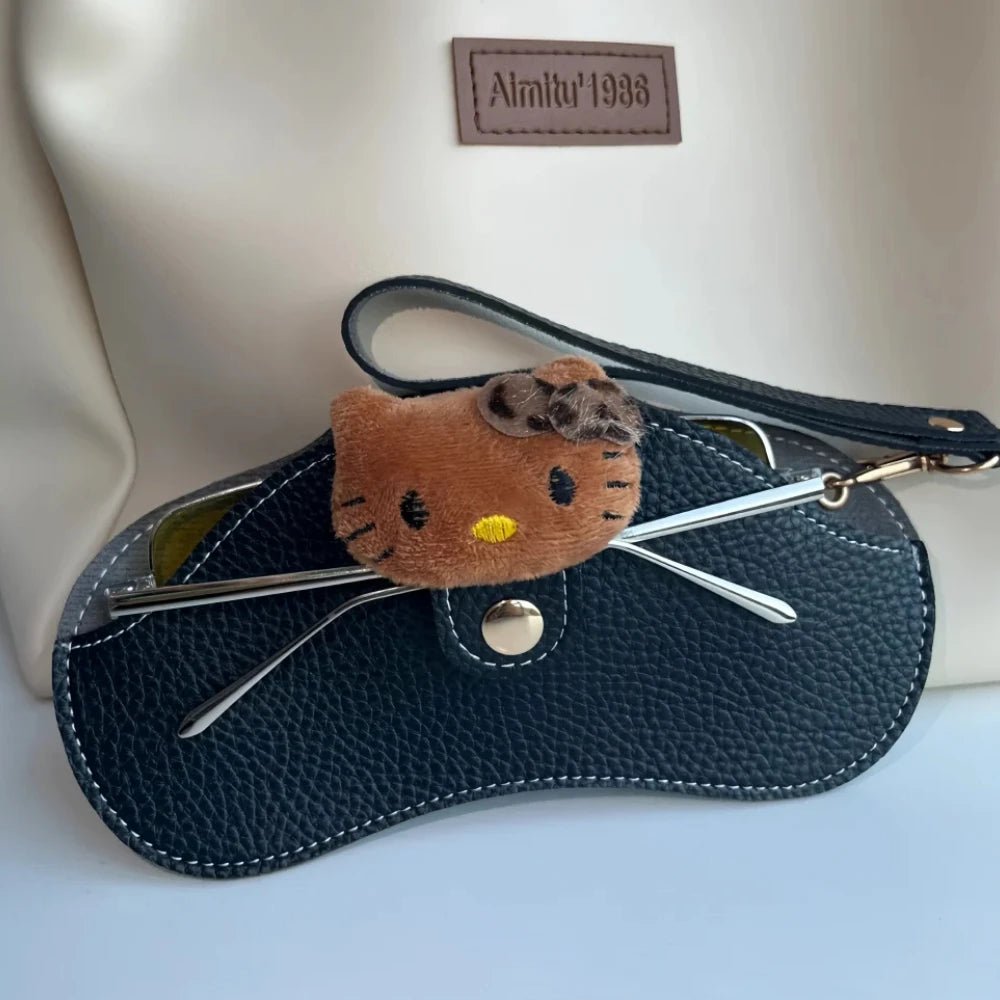 Hello Kitty Button Eyeglasses Case Travel Bag Lanyard - Cake Pops Parties