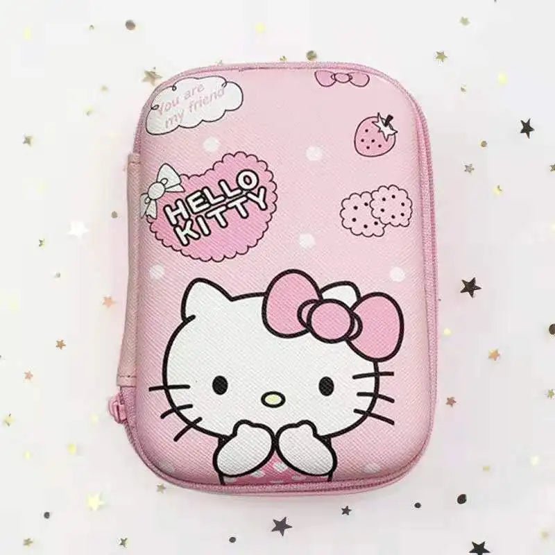 Hello Kitty Cable Storage Bag - Anime Charger Earphone Organizer - Cake Pops Parties