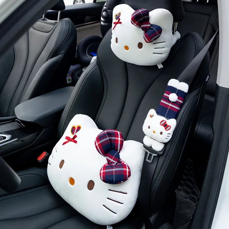 Hello Kitty Car Headrest Cushion Lumbar Support Throw Pillow - Cake Pops Parties