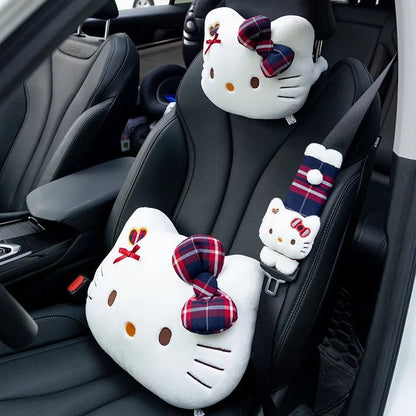 Hello Kitty Car Headrest Cushion Lumbar Support Throw Pillow - Cake Pops Parties