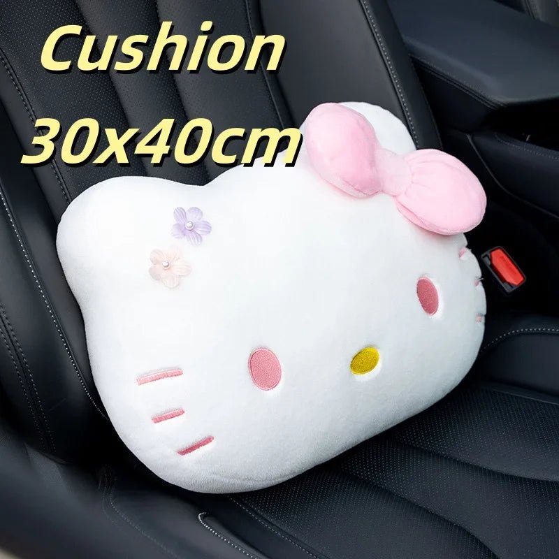 Hello Kitty Car Headrest Cushion Lumbar Support Throw Pillow - Cake Pops Parties