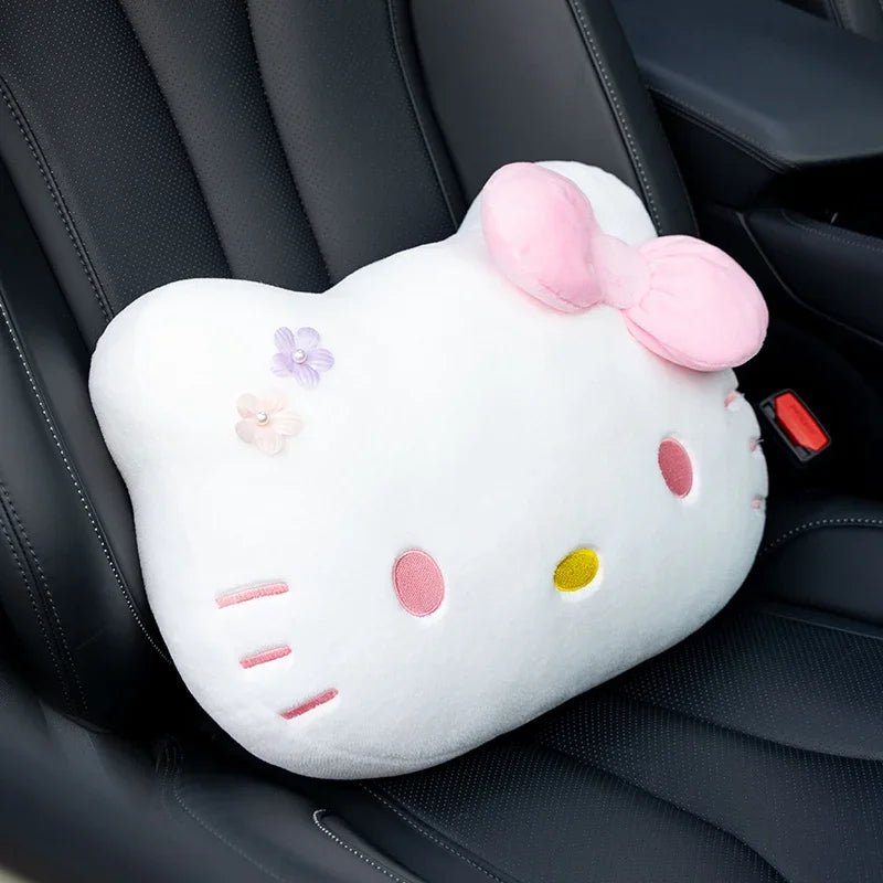 Hello Kitty Car Headrest Cushion Lumbar Support Throw Pillow - Cake Pops Parties
