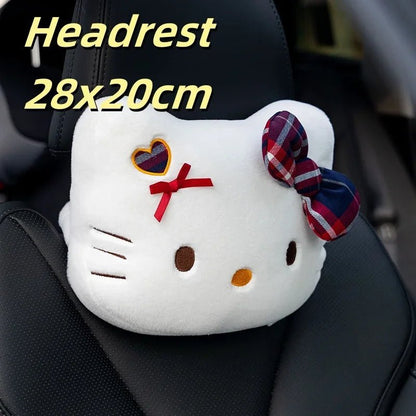 Hello Kitty Car Headrest Cushion Lumbar Support Throw Pillow - Cake Pops Parties