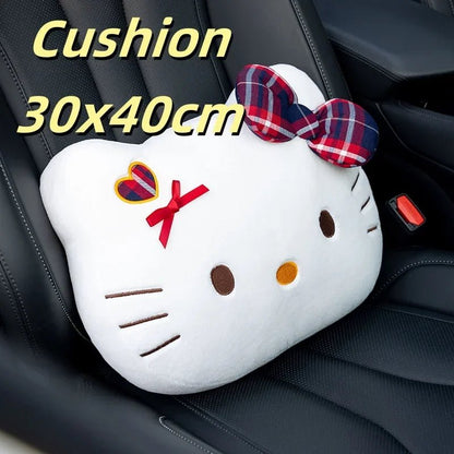 Hello Kitty Car Headrest Cushion Lumbar Support Throw Pillow - Cake Pops Parties