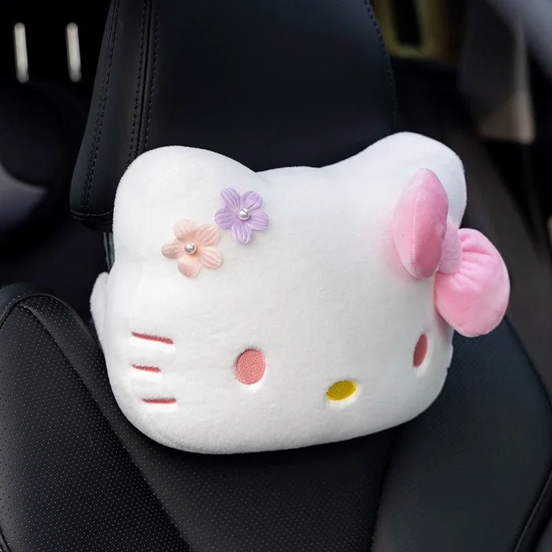 Hello Kitty Car Headrest Cushion Lumbar Support Throw Pillow - Cake Pops Parties
