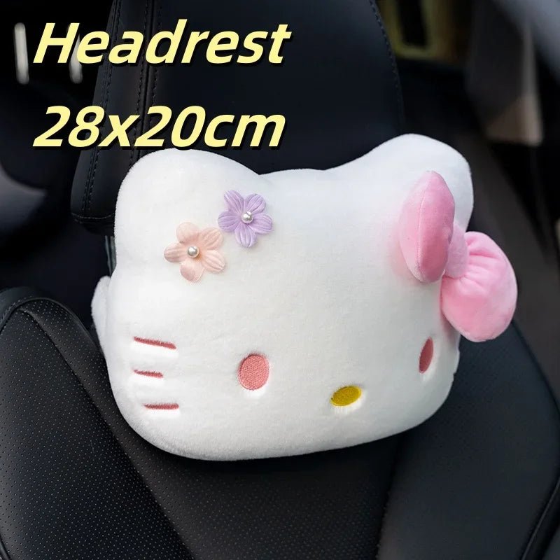 Hello Kitty Car Headrest Cushion Lumbar Support Throw Pillow - Cake Pops Parties