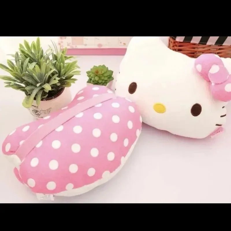Hello Kitty Car Headrest Pillow Plush Neck Support Cushion - Cake Pops Parties