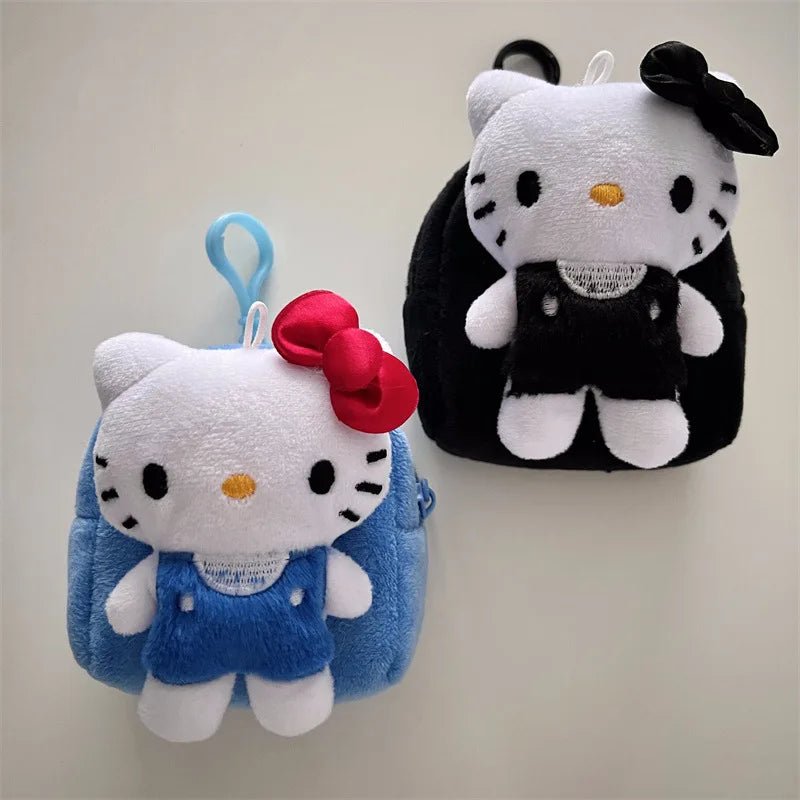 Hello Kitty Cartoon Anime Cat Plush Coin Portable Outdoor Purse - Cake Pops Parties