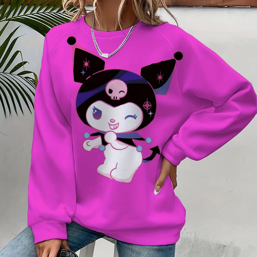 Hello Kitty Cartoon Pullover | Unisex Spring Autumn Fashion Hoodie - Cake Pops Parties