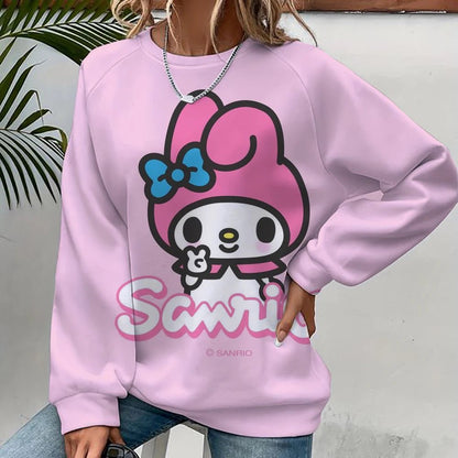 Hello Kitty Cartoon Pullover | Unisex Spring Autumn Fashion Hoodie - Cake Pops Parties