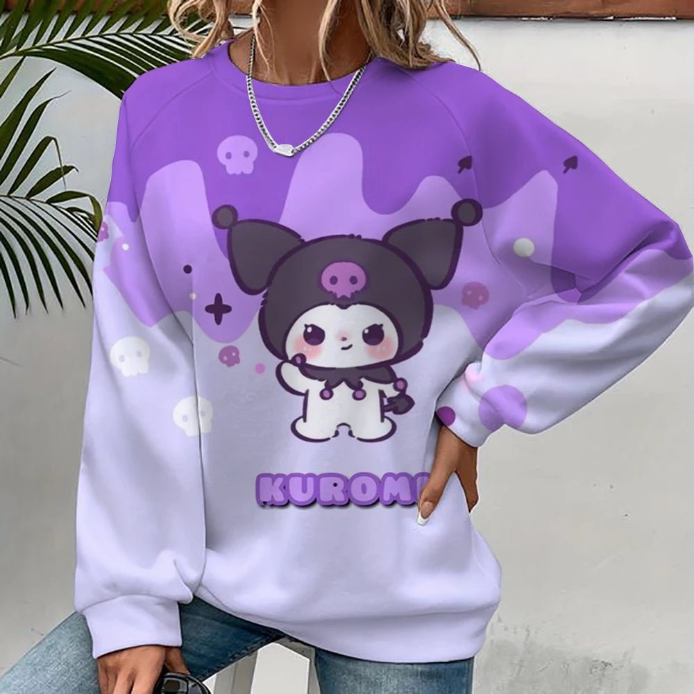 Hello Kitty Cartoon Pullover | Unisex Spring Autumn Fashion Hoodie - Cake Pops Parties