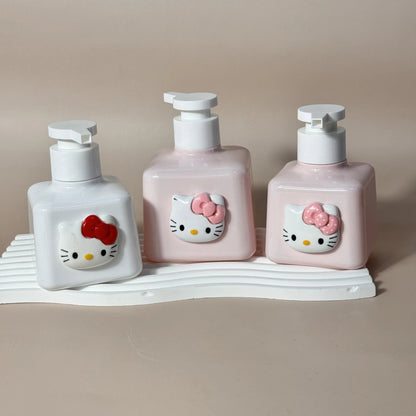 Hello Kitty Cartoon Pump Dispenser 200/300ml Portable Kawaii - Cake Pops Parties