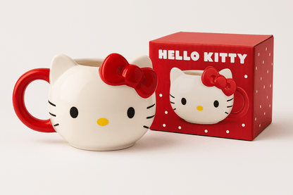 🐱 Hello Kitty Ceramic Mug with Gift Box – Official Sanrio Collectible - Cake Pops Parties