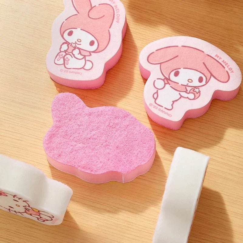 Hello Kitty Cinnamoroll Kitchen Cleaning Cloth Sponge Kawaii - Cake Pops Parties