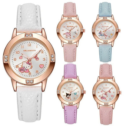 Hello Kitty Cinnamoroll Watch Kawaii Fashion Girls Quartz - Cake Pops Parties
