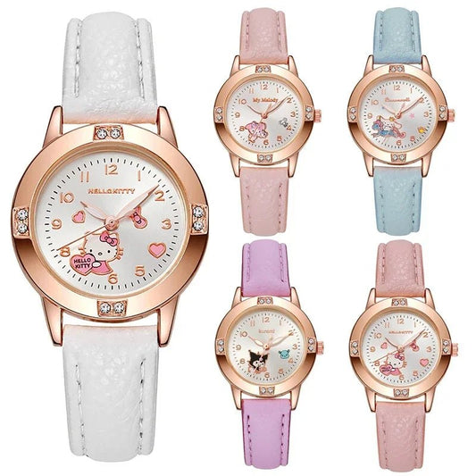 Hello Kitty Cinnamoroll Watch Kawaii Fashion Girls Quartz - Cake Pops Parties