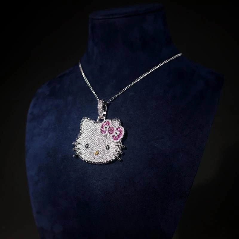Hello Kitty Clavicle Necklace Kawaii Sanrio Couple Pendant Chain - Cake Pops Parties
