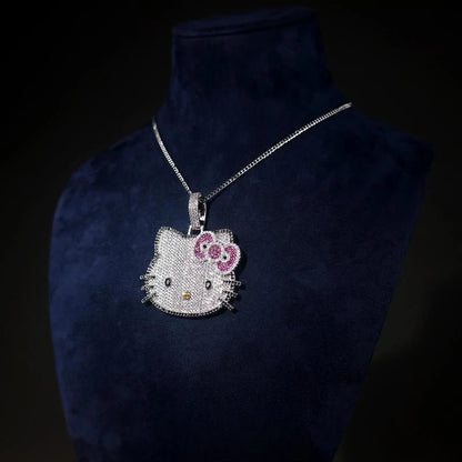 Hello Kitty Clavicle Necklace Kawaii Sanrio Couple Pendant Chain - Cake Pops Parties