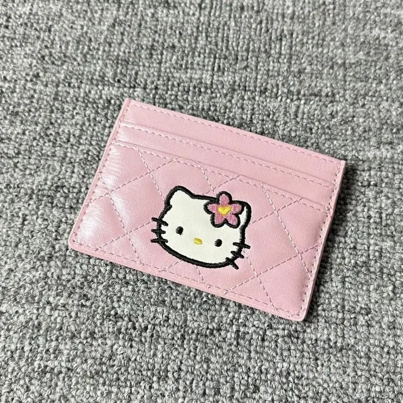 Hello Kitty Coin Purse Compact Card Holder Zipper Waterproof - Cake Pops Parties