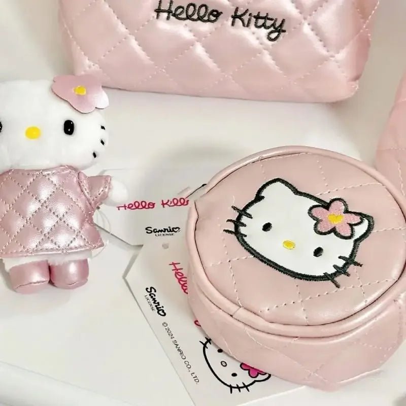 Hello Kitty Coin Purse Compact Card Holder Zipper Waterproof - Cake Pops Parties