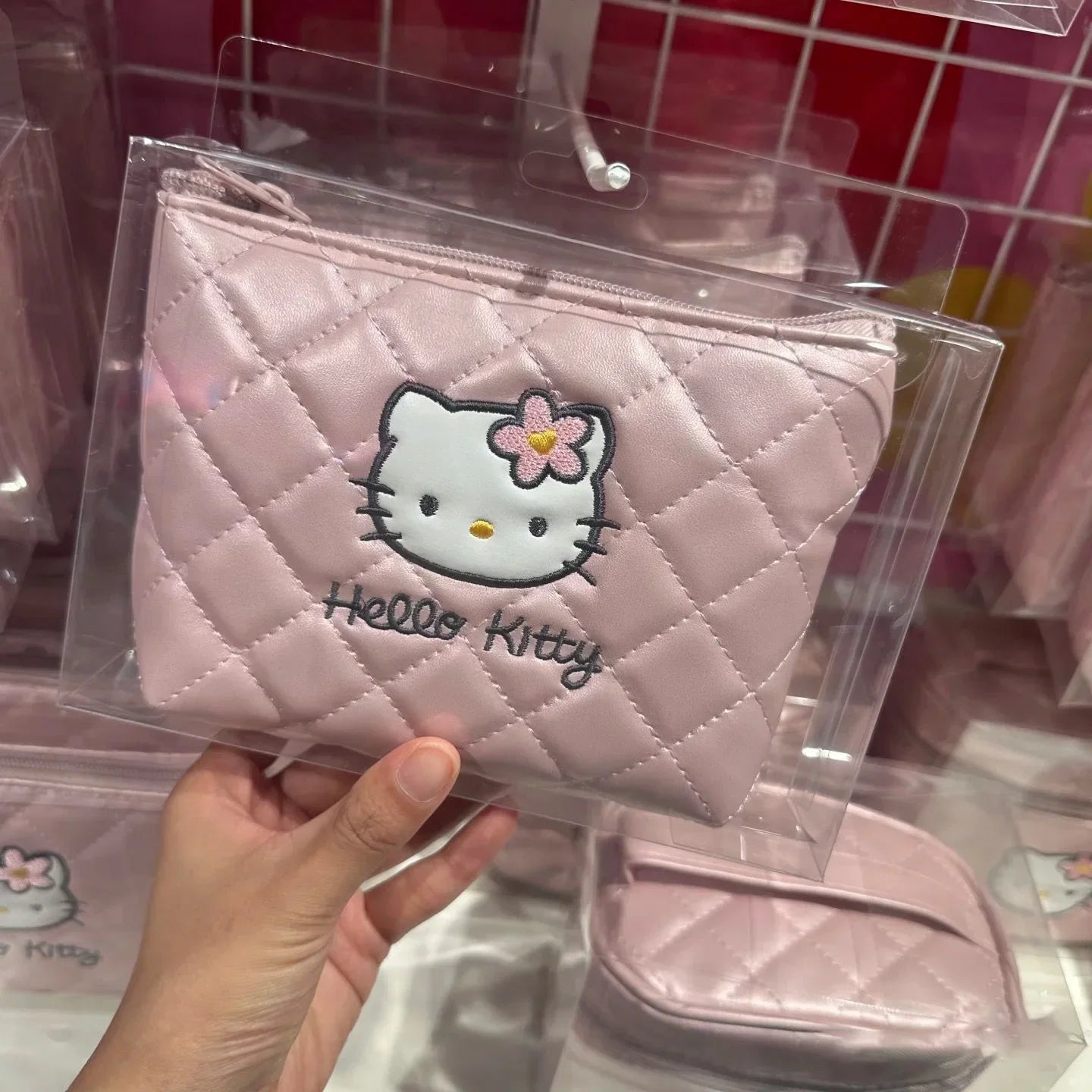 Hello Kitty Coin Purse Compact Card Holder Zipper Waterproof - Cake Pops Parties