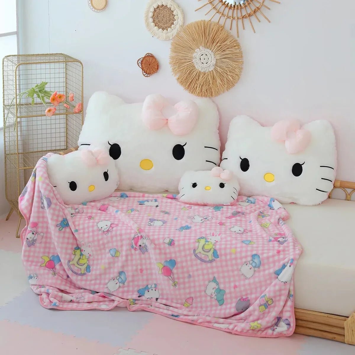 Hello Kitty Cuddly Back Cushion Soft Pillow Sofa Bed Xmas Gift - Cake Pops Parties