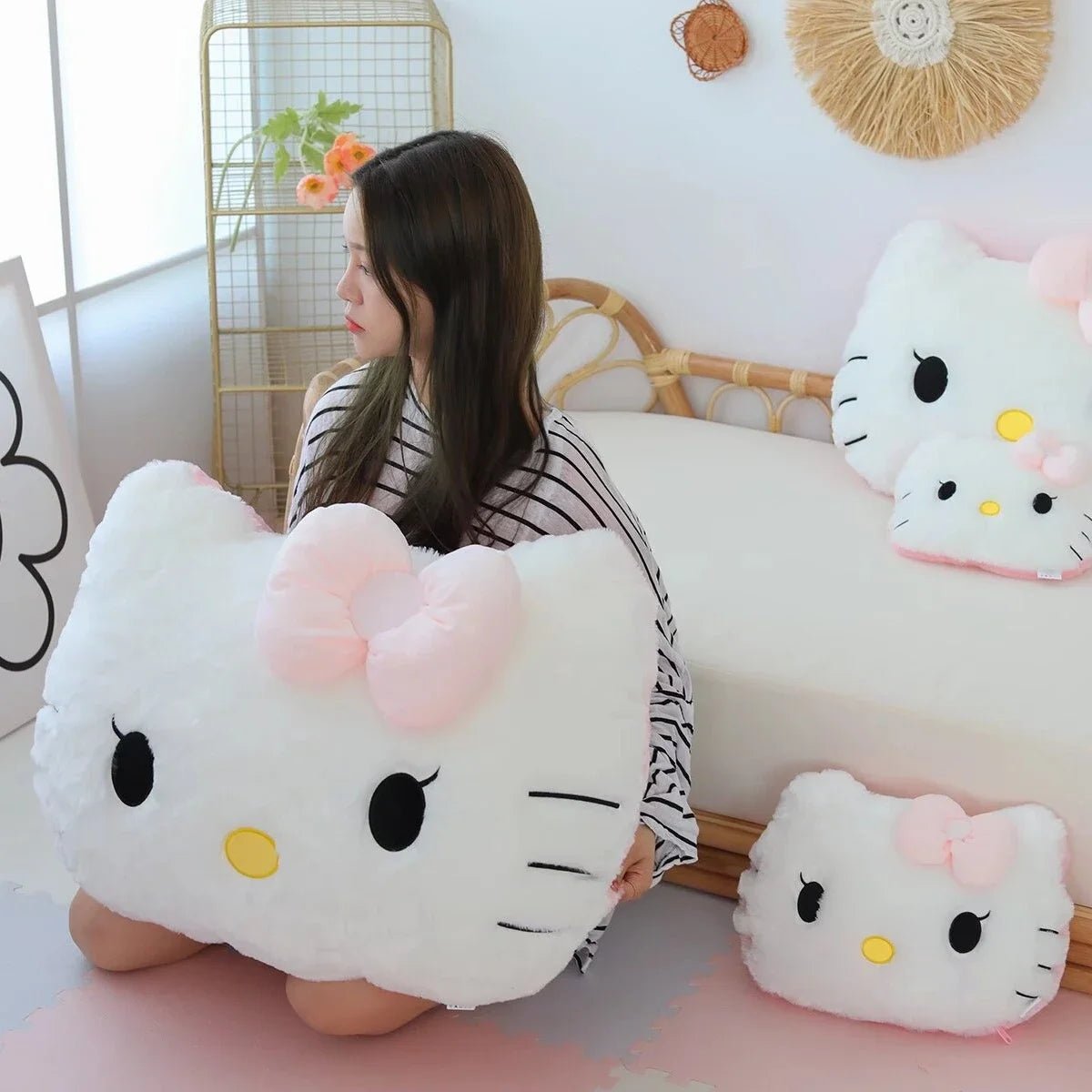 Hello Kitty Cuddly Back Cushion Soft Pillow Sofa Bed Xmas Gift - Cake Pops Parties
