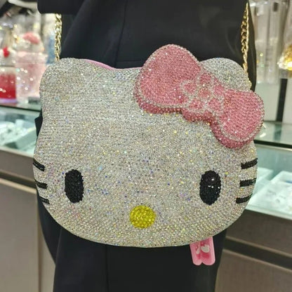 Hello Kitty Diamond Messenger Bag | Cute Cartoon Handbag for Girls - Cake Pops Parties
