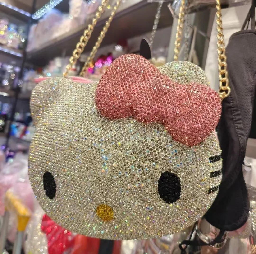 Hello Kitty Diamond Messenger Bag | Cute Cartoon Handbag for Girls - Cake Pops Parties