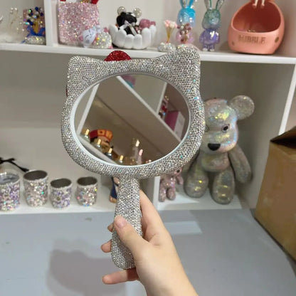 Hello Kitty Diamond Princess Handheld Makeup Mirror Gift Girls - Cake Pops Parties