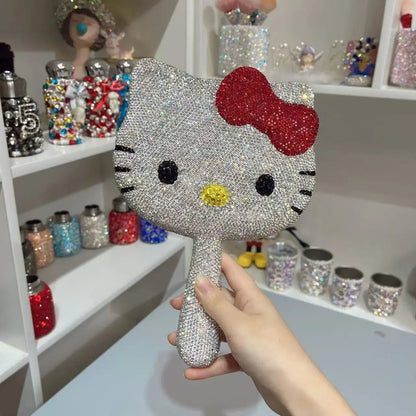 Hello Kitty Diamond Princess Handheld Makeup Mirror Gift Girls - Cake Pops Parties
