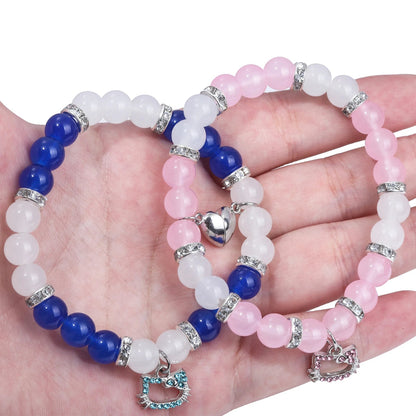 Hello Kitty DIY Beaded Bracelet Blue Pink Sanrio Girl Gift - Cake Pops Parties