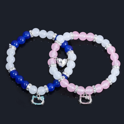 Hello Kitty DIY Beaded Bracelet Blue Pink Sanrio Girl Gift - Cake Pops Parties