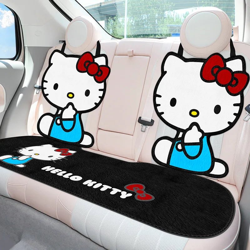 Hello Kitty Fall Winter Car Seat Cushion Plush Back Protector - Cake Pops Parties