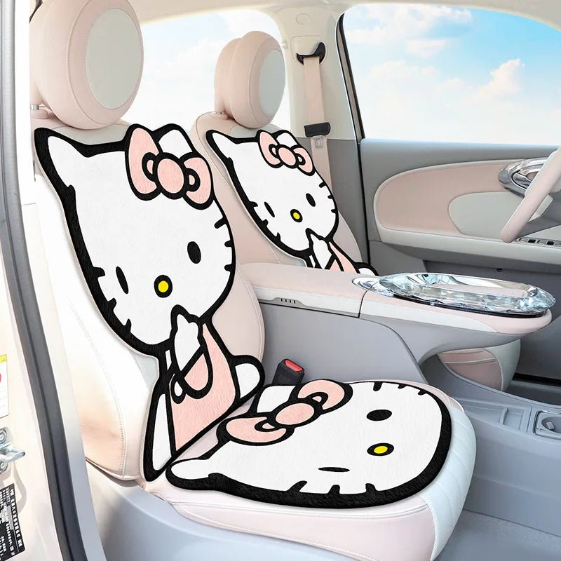 Hello Kitty Fall Winter Car Seat Cushion Plush Back Protector - Cake Pops Parties