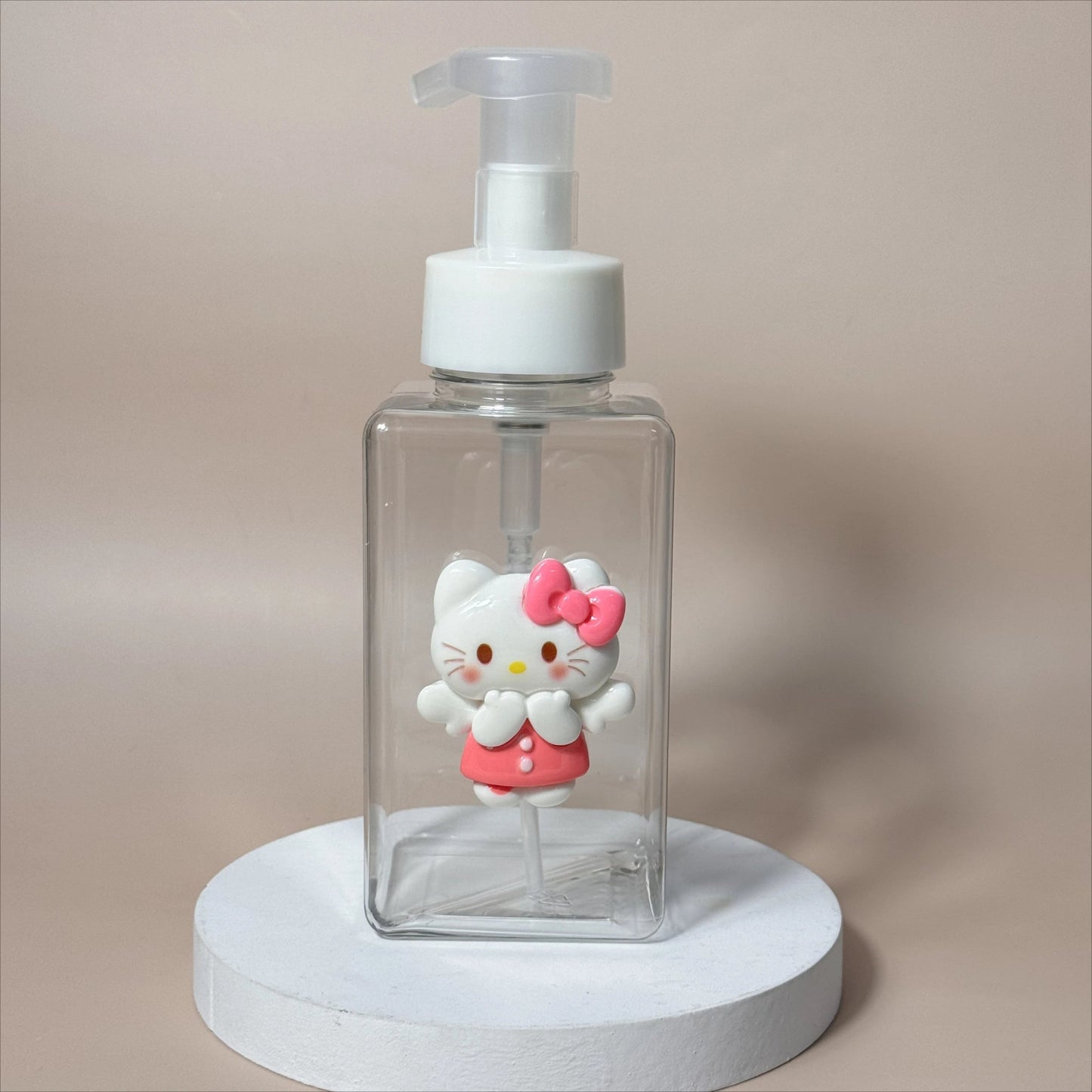 Hello Kitty Foaming Soap Dispenser Portable Kawaii Bathroom Pump - Cake Pops Parties