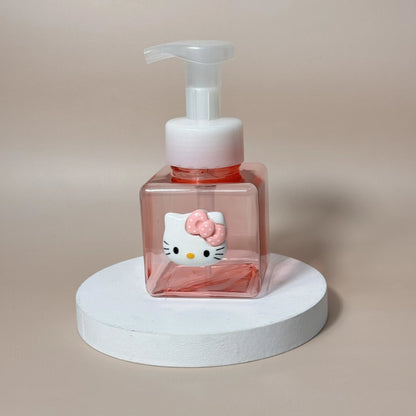 Hello Kitty Foaming Soap Dispenser Portable Kawaii Bathroom Pump - Cake Pops Parties