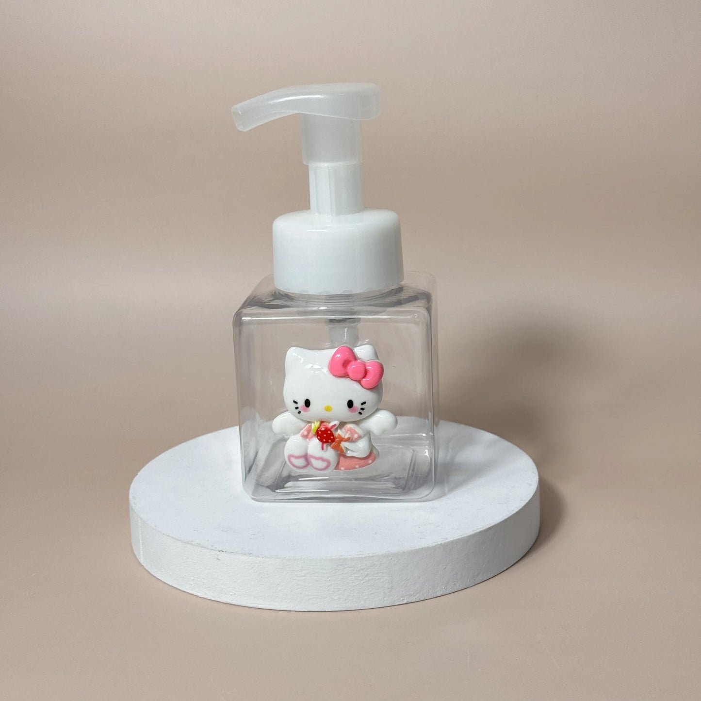 Hello Kitty Foaming Soap Dispenser Portable Kawaii Bathroom Pump - Cake Pops Parties