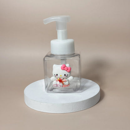 Hello Kitty Foaming Soap Dispenser Portable Kawaii Bathroom Pump - Cake Pops Parties