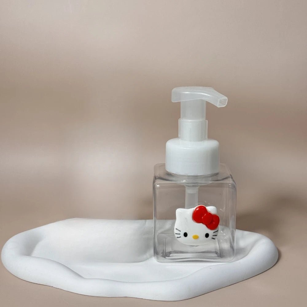 Hello Kitty Foaming Soap Dispenser Portable Kawaii Bathroom Pump - Cake Pops Parties